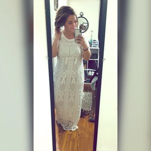 White lace dress
